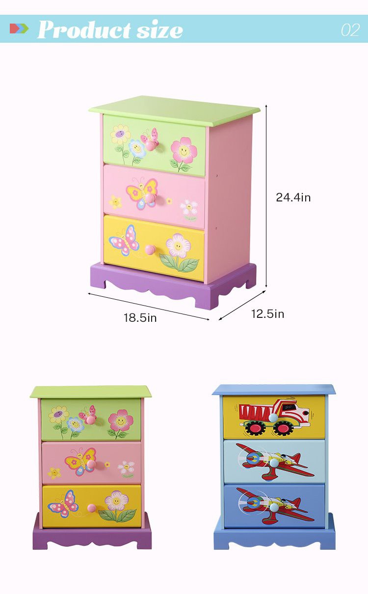 3 drawer Kids Storage Organizer (11)