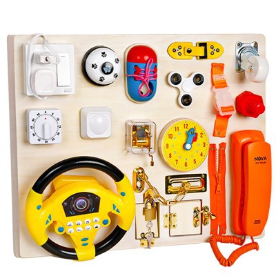 স্টিয়ারিং হুইল ব্যস্ত বোর্ড